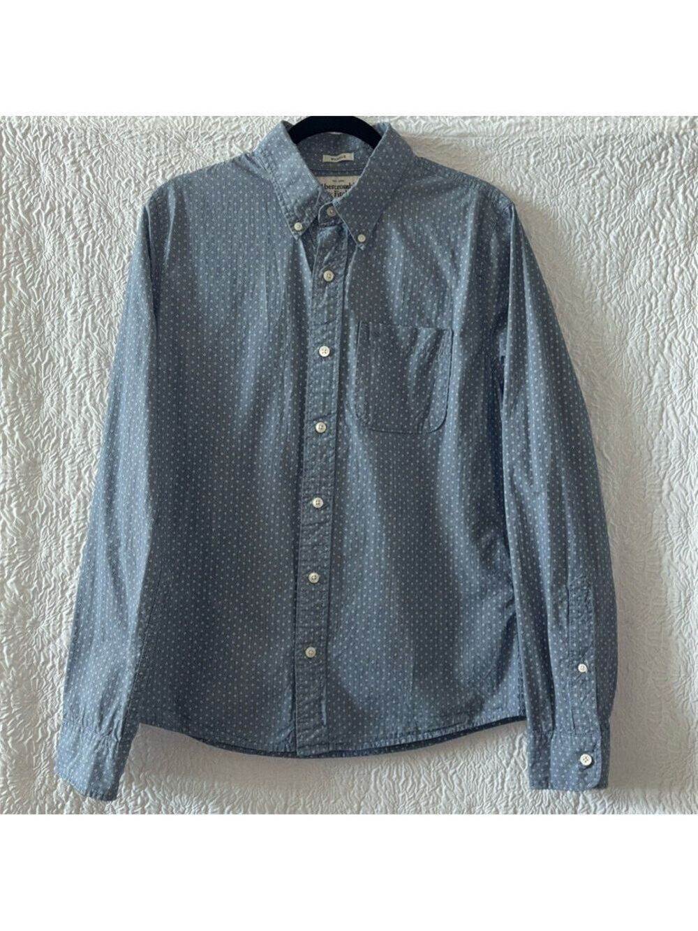 Abercrombie Fitch Muscle Button Down Long Sleeve Printed Shirt